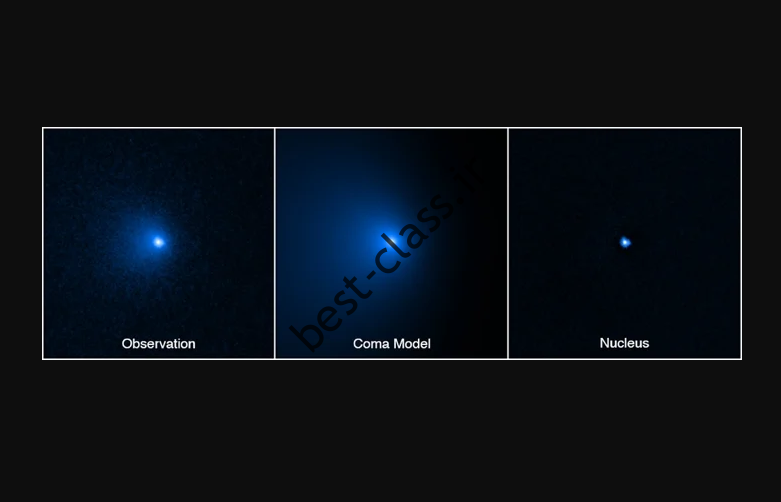 تصاویر تلسکوپ فضایی هابل از بزرگترین دنباله دار کشف شده
